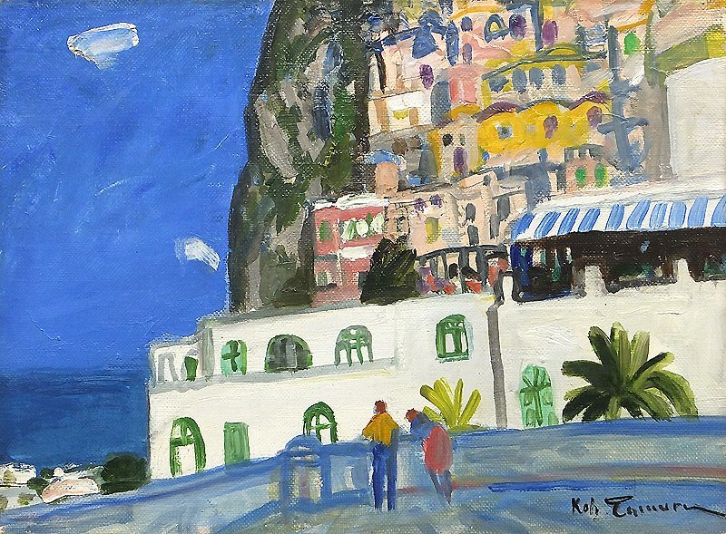 田村孝之介 文化功労者芸術院会員 肉筆油彩画【風景画】 田村孝之介