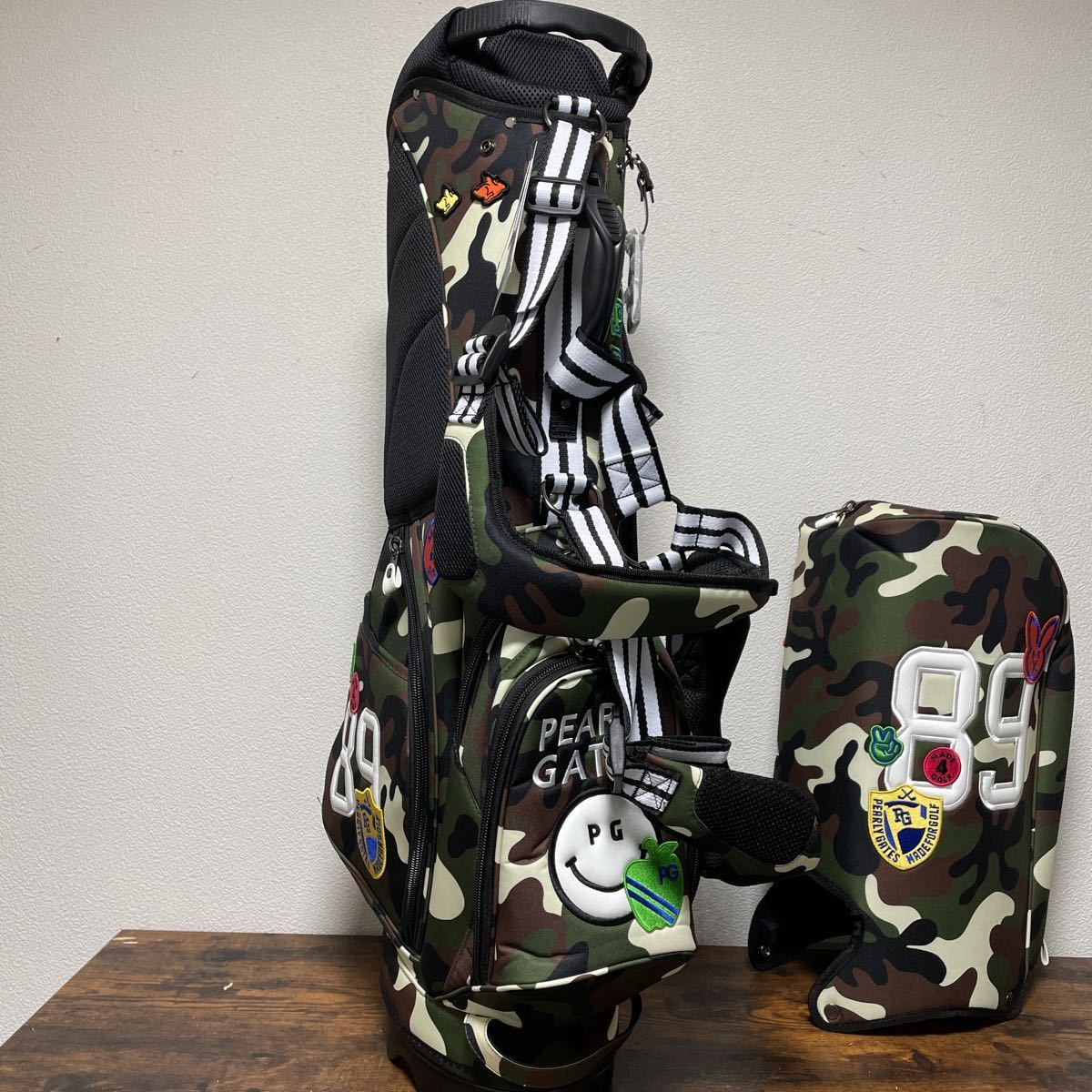 PEARLY GATES 迷彩スタンドバッグ &ヘッドカバー&ロッカーバックほか