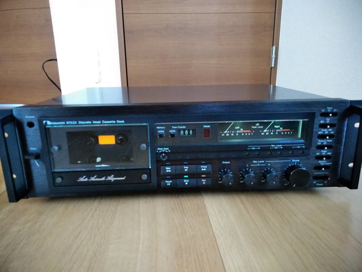 Nakamichi ナカミチ 高級 3ヘッド カセットデッキ 名機 670ZX 動作確認