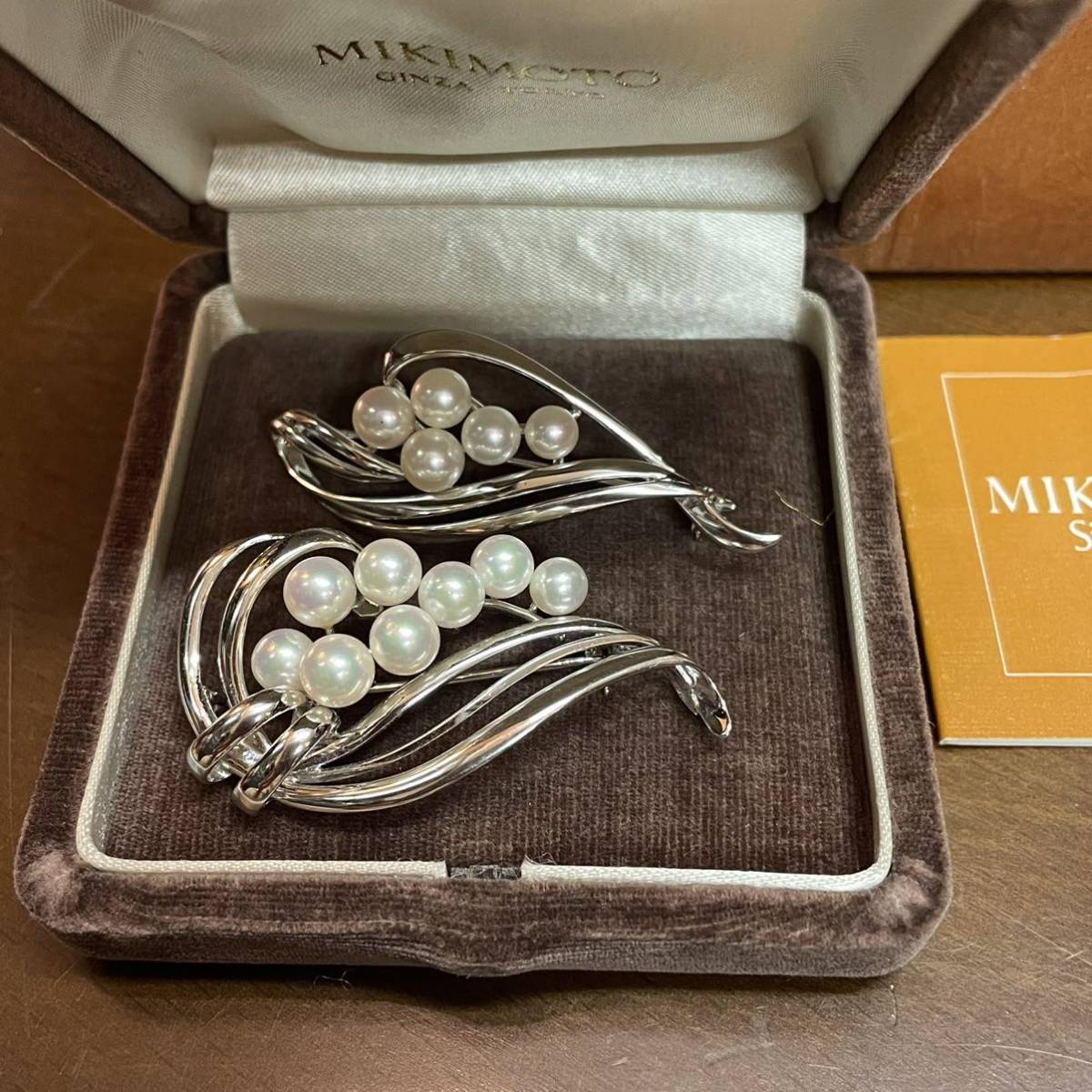 Yahoo!オークション - MIKIMOTO ミキモト パールブローチ 2点 5mm真珠