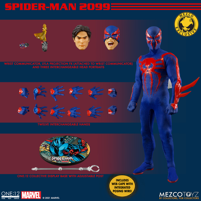 メズコ ワン:12 スパイダーマン 2099 Spider-Man 2099 Mezco 限定 ONE