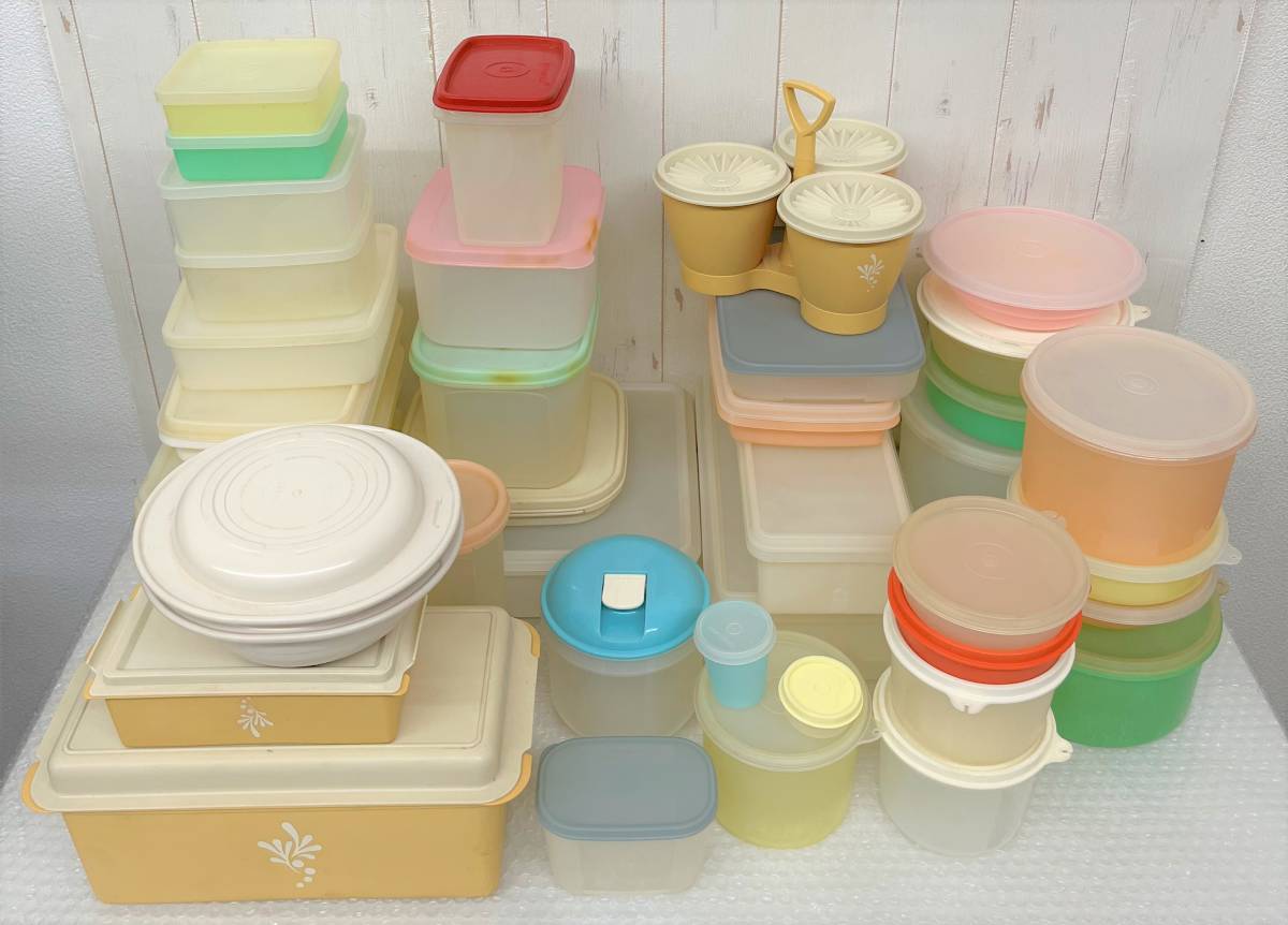 Yahoo!オークション - TUPPERWARE タッパーウェア 大量 まとめ 大中小