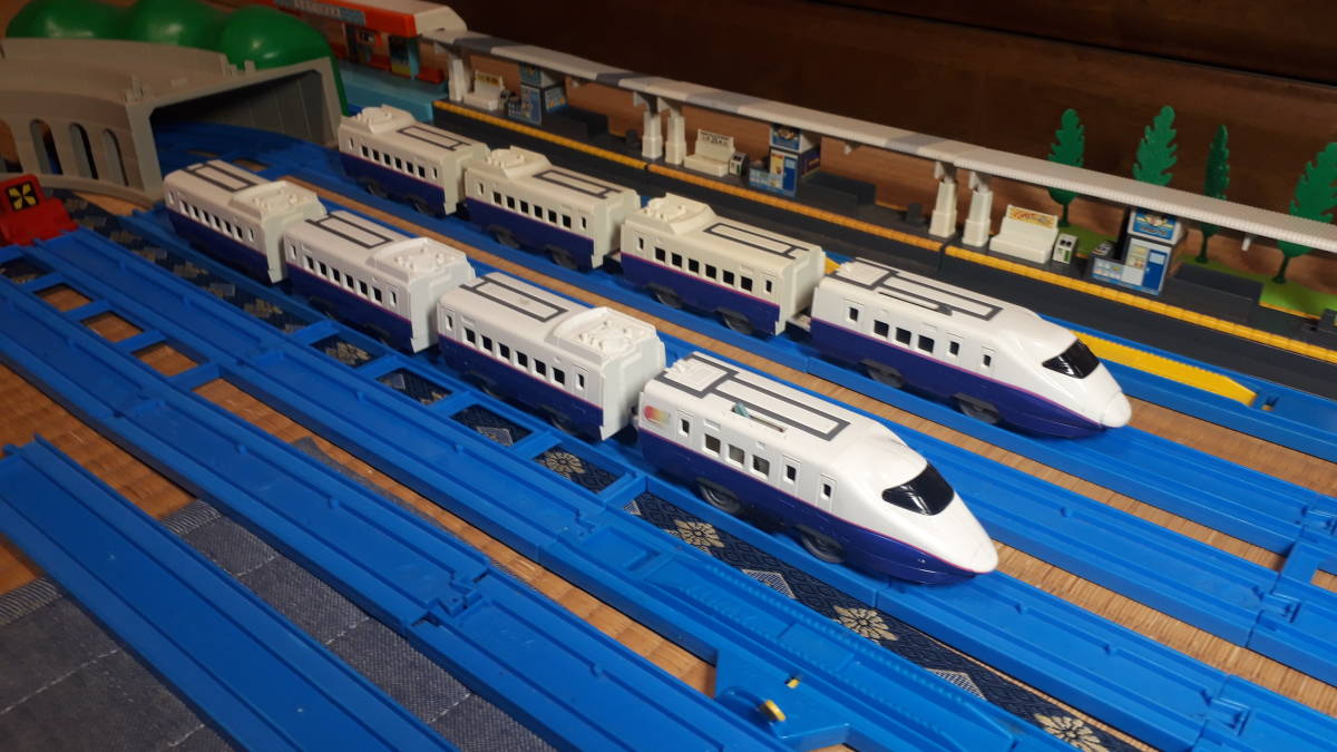 プラレール E2系 長野新幹線あさま8両フル編成セット/中間車6両/東北