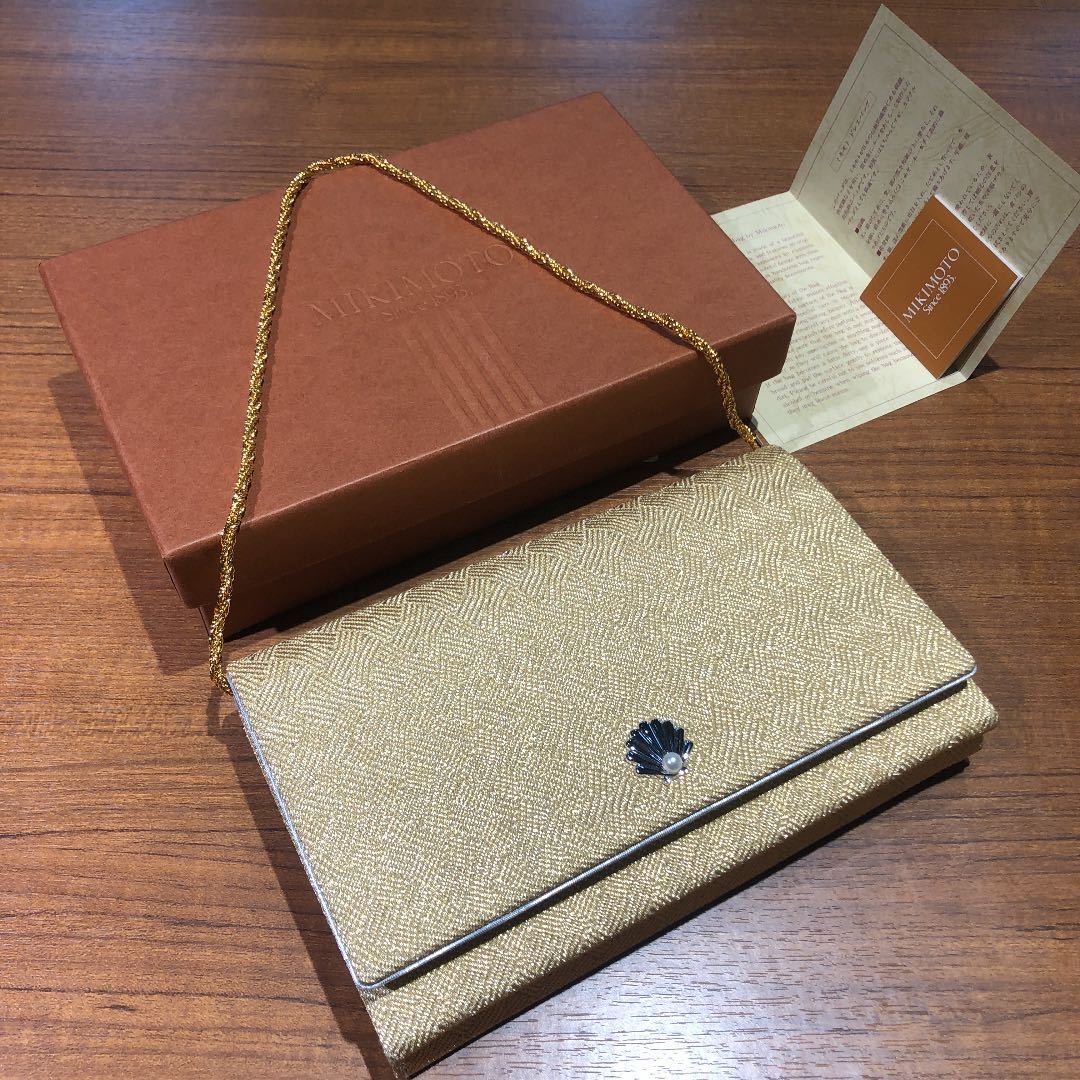 送料無料〉ミキモト 佐賀錦 和装バッグ クラッチバッグ ドレスバッグ
