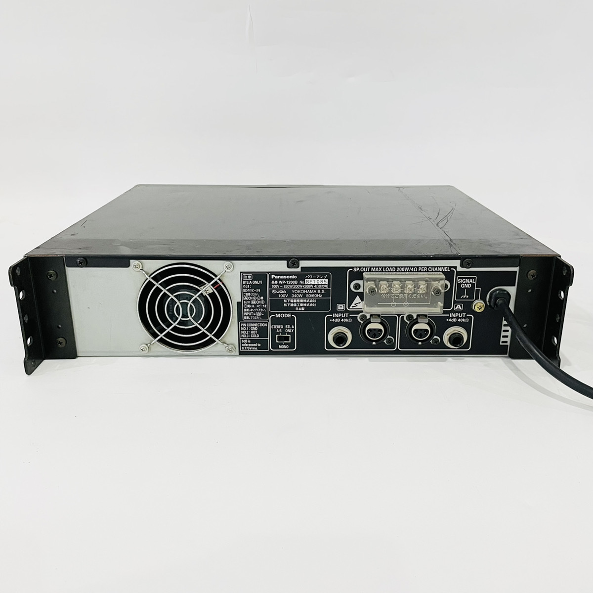 動作確認済み Panasonic RAMSA パワーアンプ WP-1200B RAMSA Panasonic