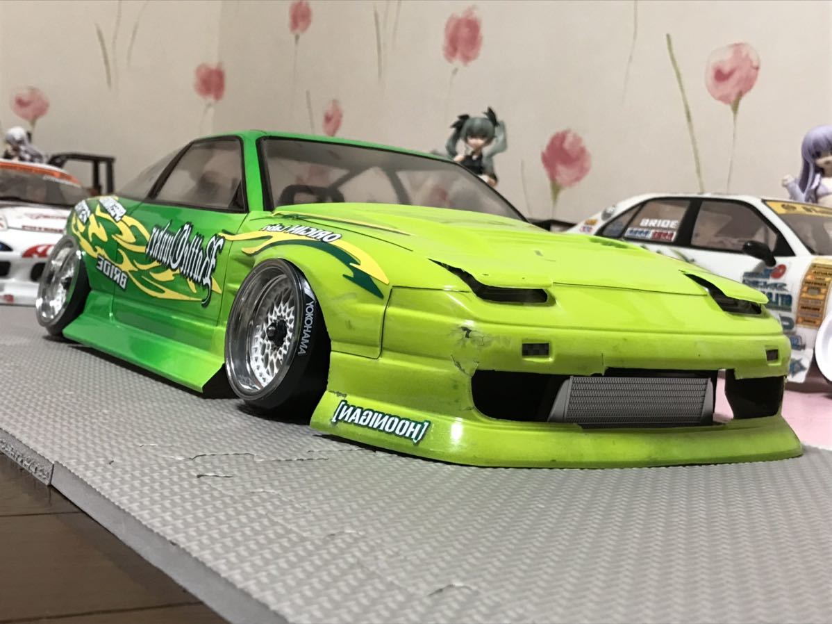 送料無料 1/10 日産 180SX BNスポーツ ドリフト ラジコン ボディ