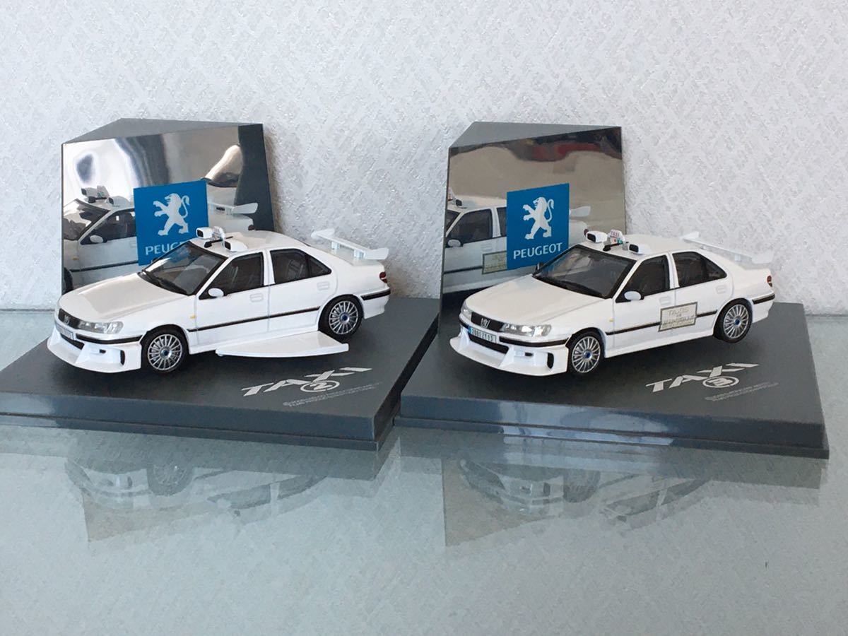 送料無料 1/43 プジョー 406 タクシー ミニカー セット スカイネット
