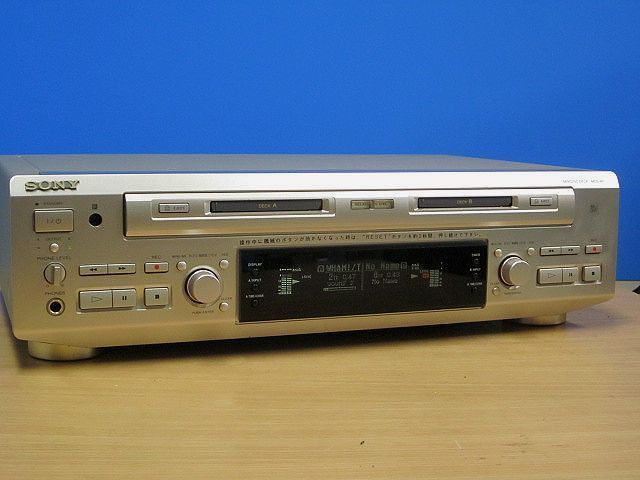 SONY☆良品 メンテ済 動作良好☆多彩な録音・再生 ダブルMDデッキ