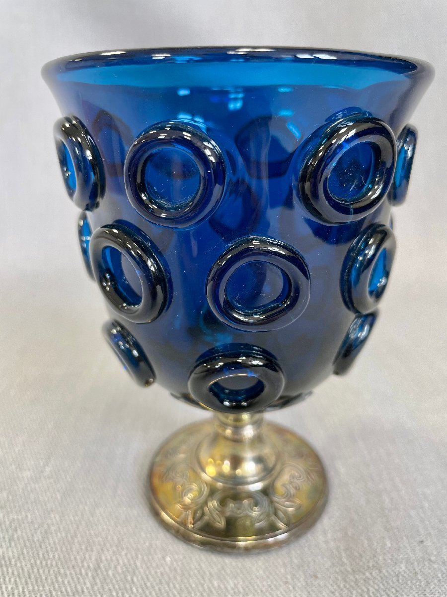 Yahoo!オークション - ［道］正倉院ガラス器模紺瑠璃杯 由水常雄作