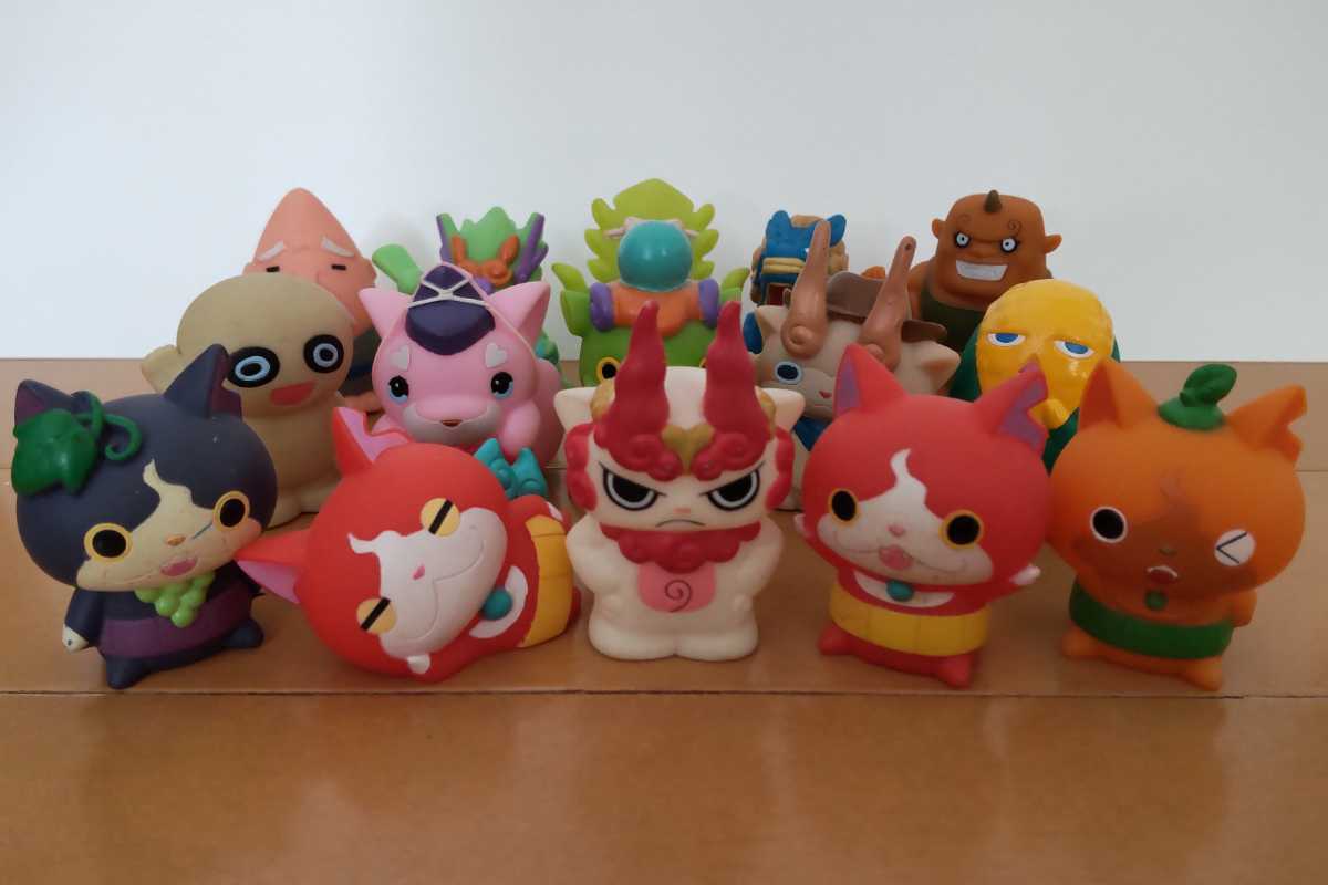 ともだち妖怪大集合15個セット妖怪ウォッチ指人形ソフビ/ジバニャン