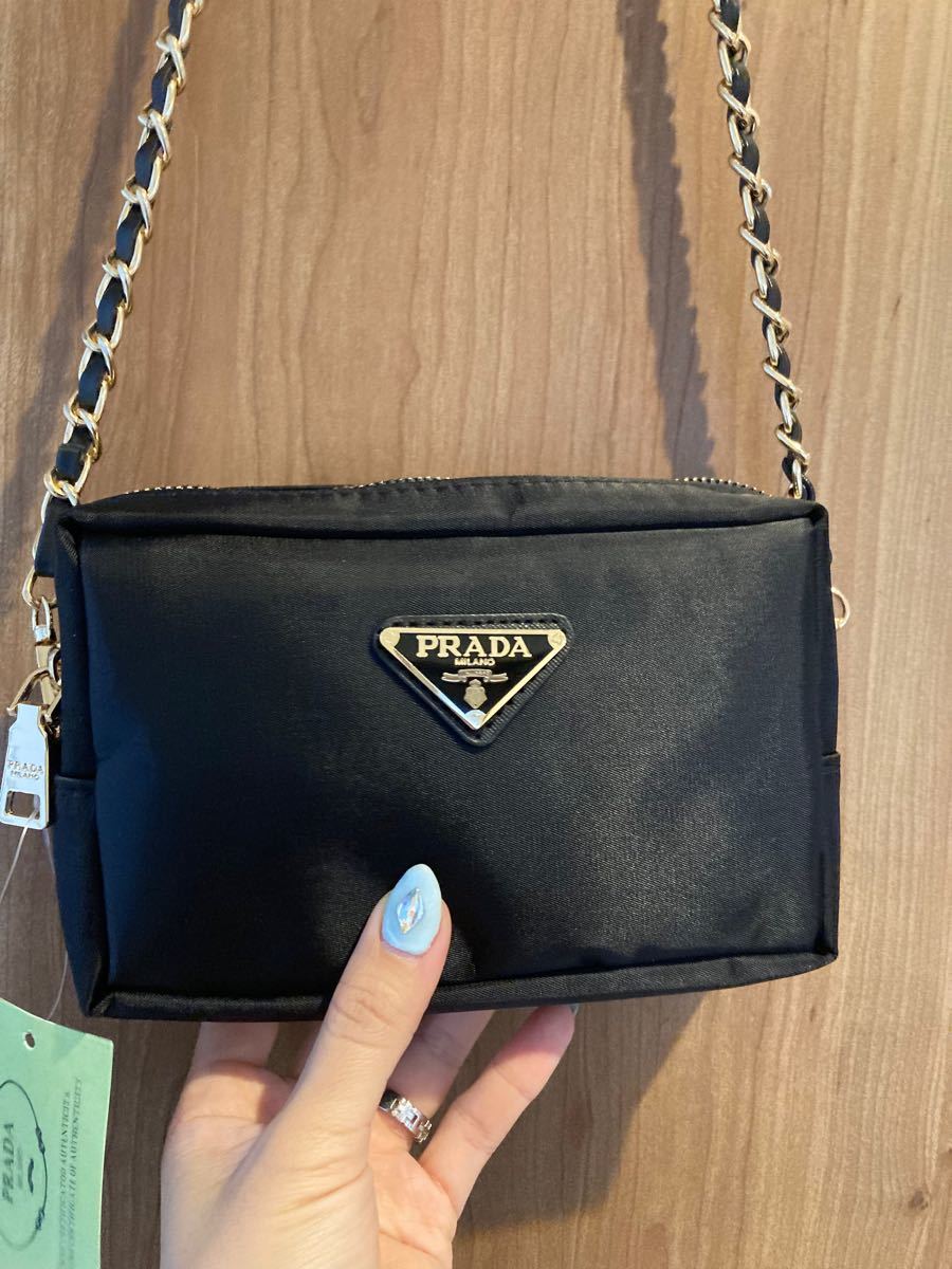 プラダ ノベルティ ショルダーバック ブラック 黒｜Yahoo!フリマ（旧