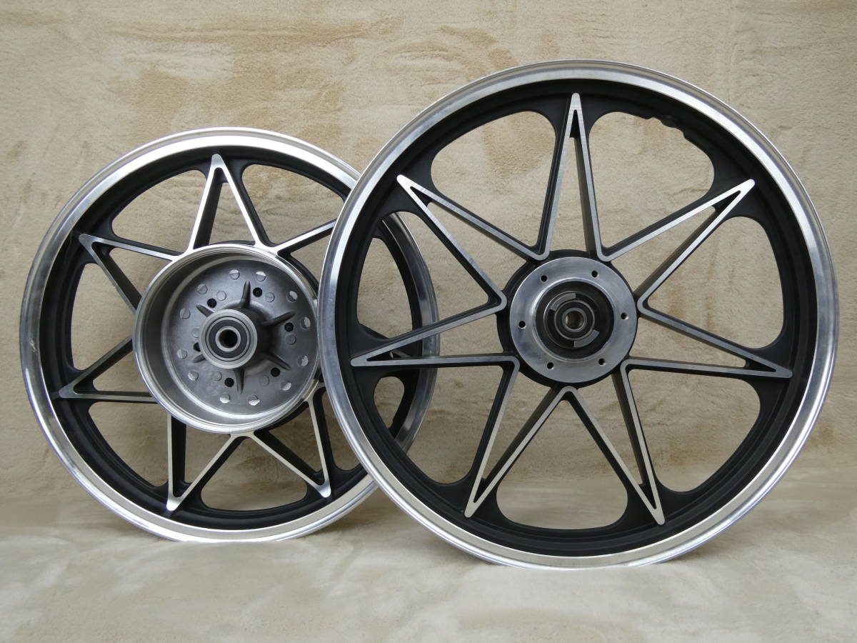 Yahoo!オークション - Z1 Z2 キャスト ホイール 黒7 / 6穴 Z750RS Z90