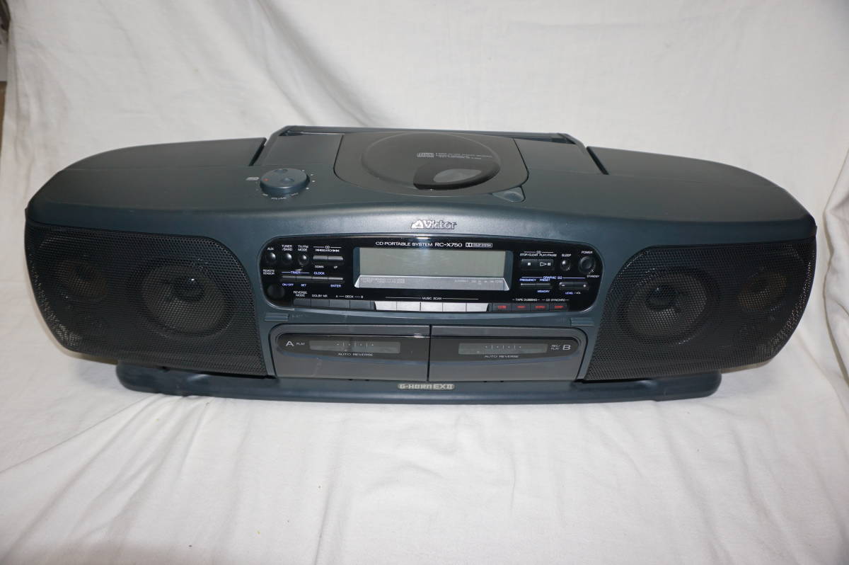 送料無料 Victor ビクター G-HORN EXⅡ バブル ラジカセ 【 RC-X750