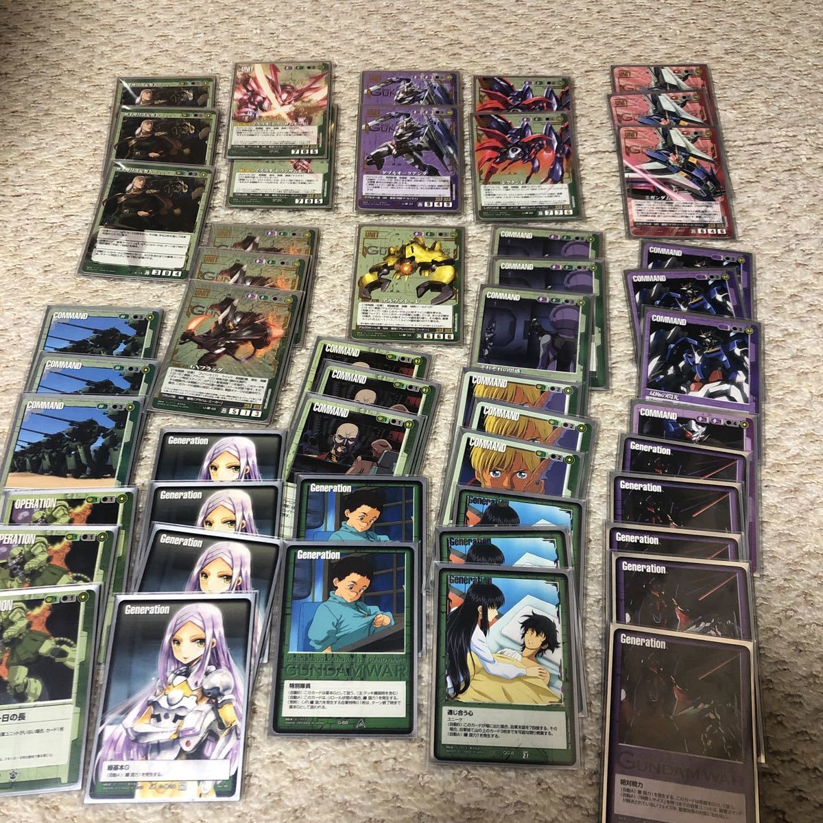 Yahoo!オークション - ガンダムウォー 緑紫ジークジオンデッキ