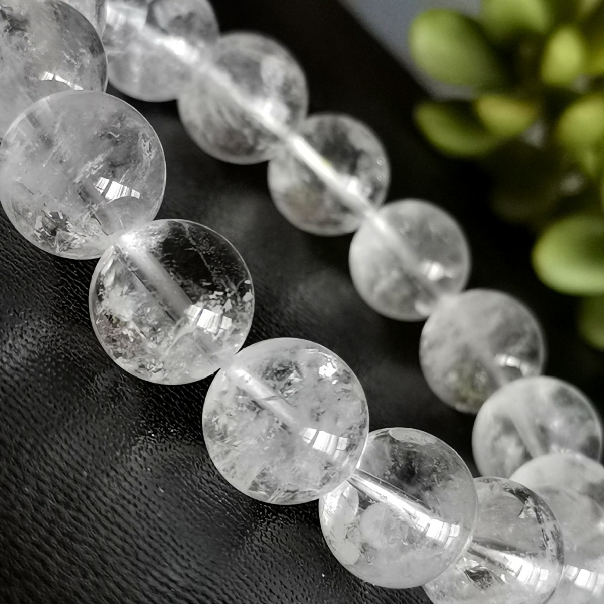 高品質 美品 大玉 天然石ホワイトガーデンクォーツ約13 7mm