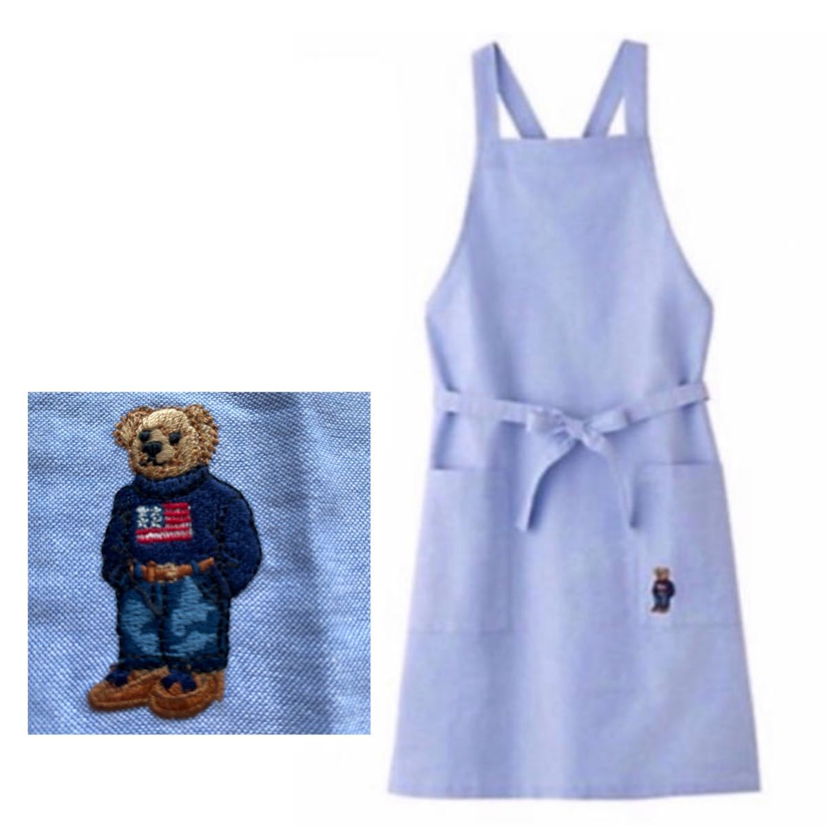 未使用 RALPH LAUREN ラルフローレン ポロベア エプロン レディース