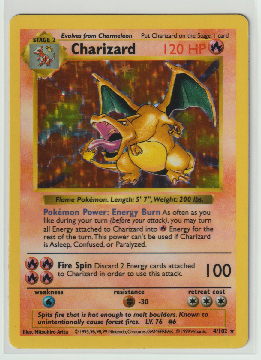 英語版初期 pokemon Charizard リザードン holo 英語版初期 pokemon