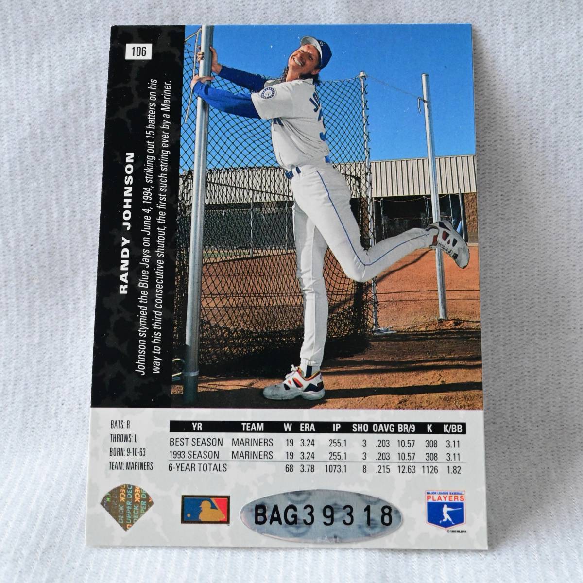 Yahoo!オークション - 直筆サイン ランディ・ジョンソン Randy Johnson