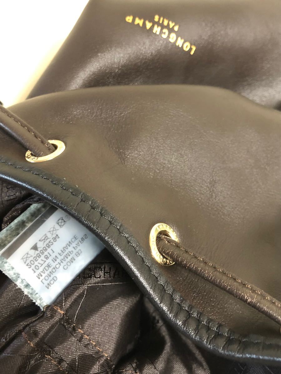 LONGCHAMP ロンシャン レザー巾着バッグ 未使用｜Yahoo!フリマ（旧