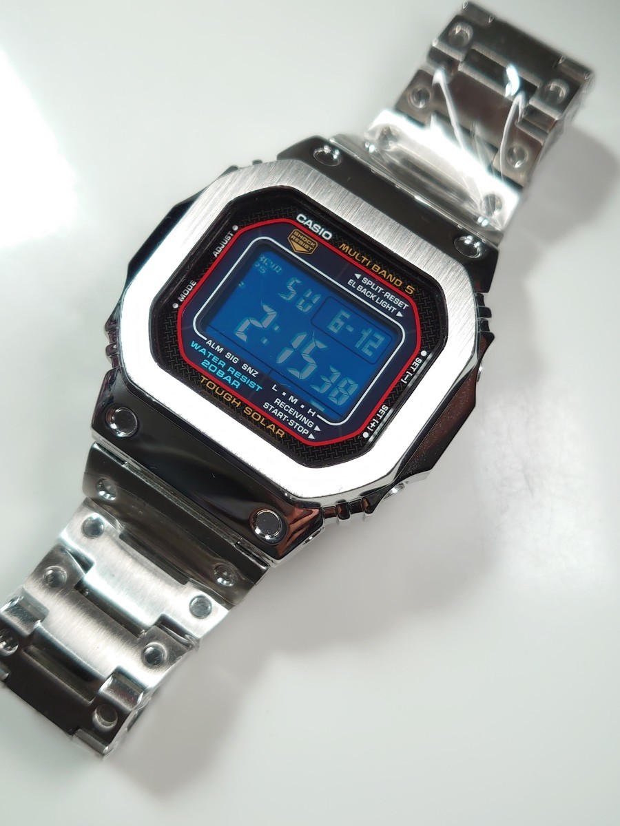 G-SHOCK GW M5600 電波ソーラー カシオ CASIO フルメタル 青反転