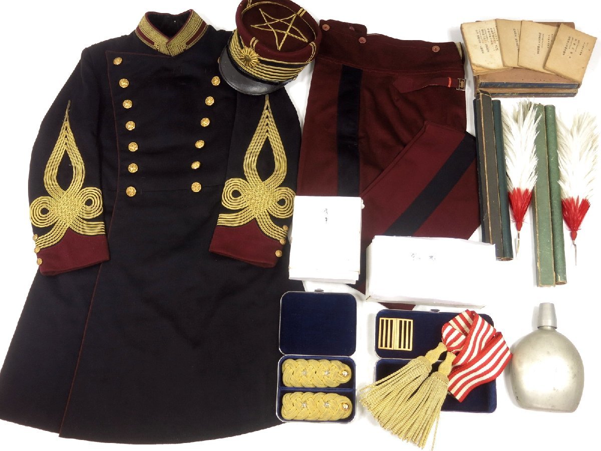 Yahoo!オークション - 旧日本軍 大佐 大礼服 一式 上下 正帽 正帽前立