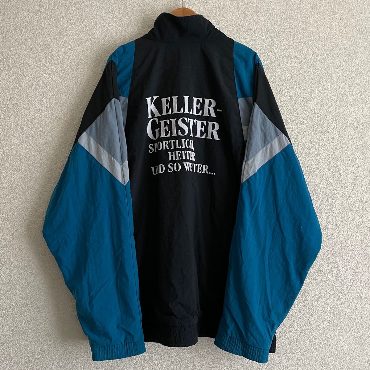 adidas 90s 80s 銀タグ ナイロンジャケット マルチカラー ロゴ刺繍 万