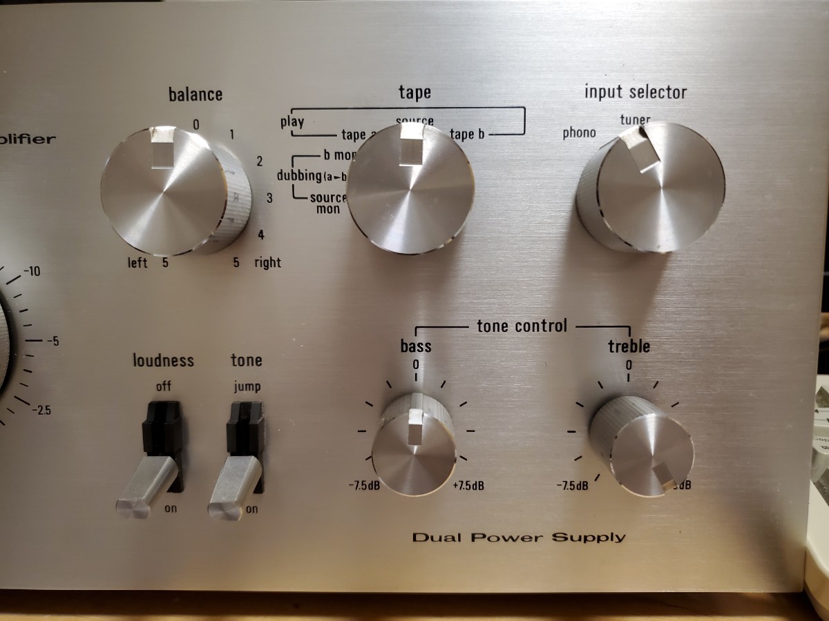 TRIO プリメインアンプ KA-6100 メンテナンス 完動 美品 レトロ VU