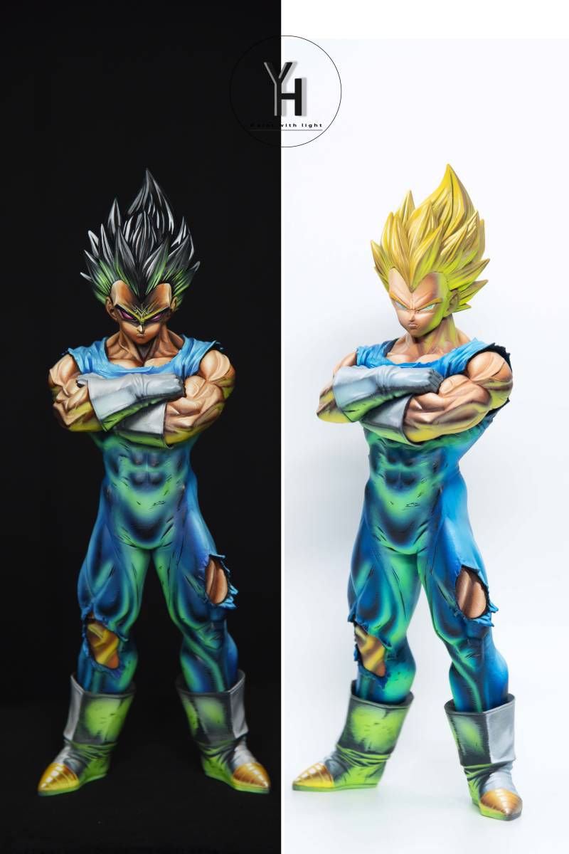 ドラゴンボール ベジータ リペイント フィギュア 2次元 漫画色 smsp 一