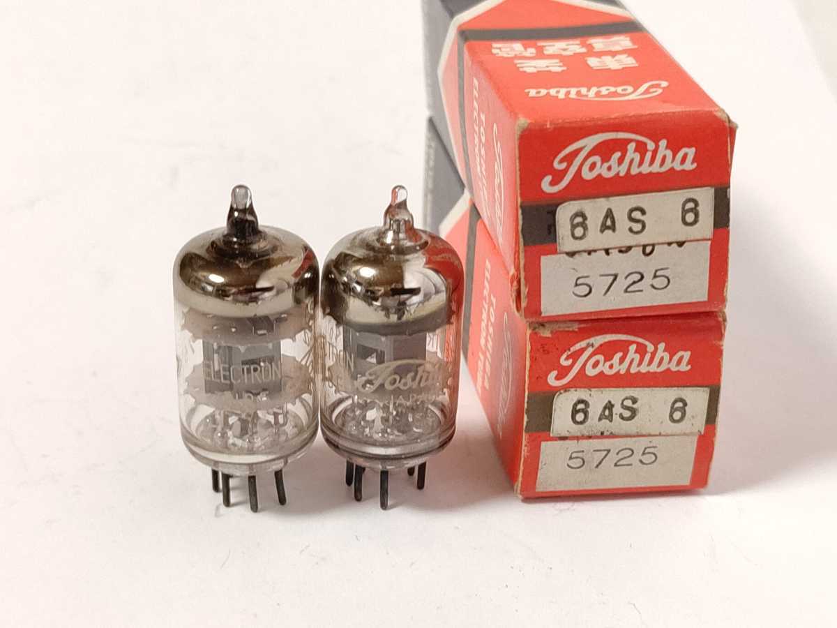 12248 東芝 5725 高信頼管 2本 未使用 6AS6 TOSHIBA 真空管｜Yahoo