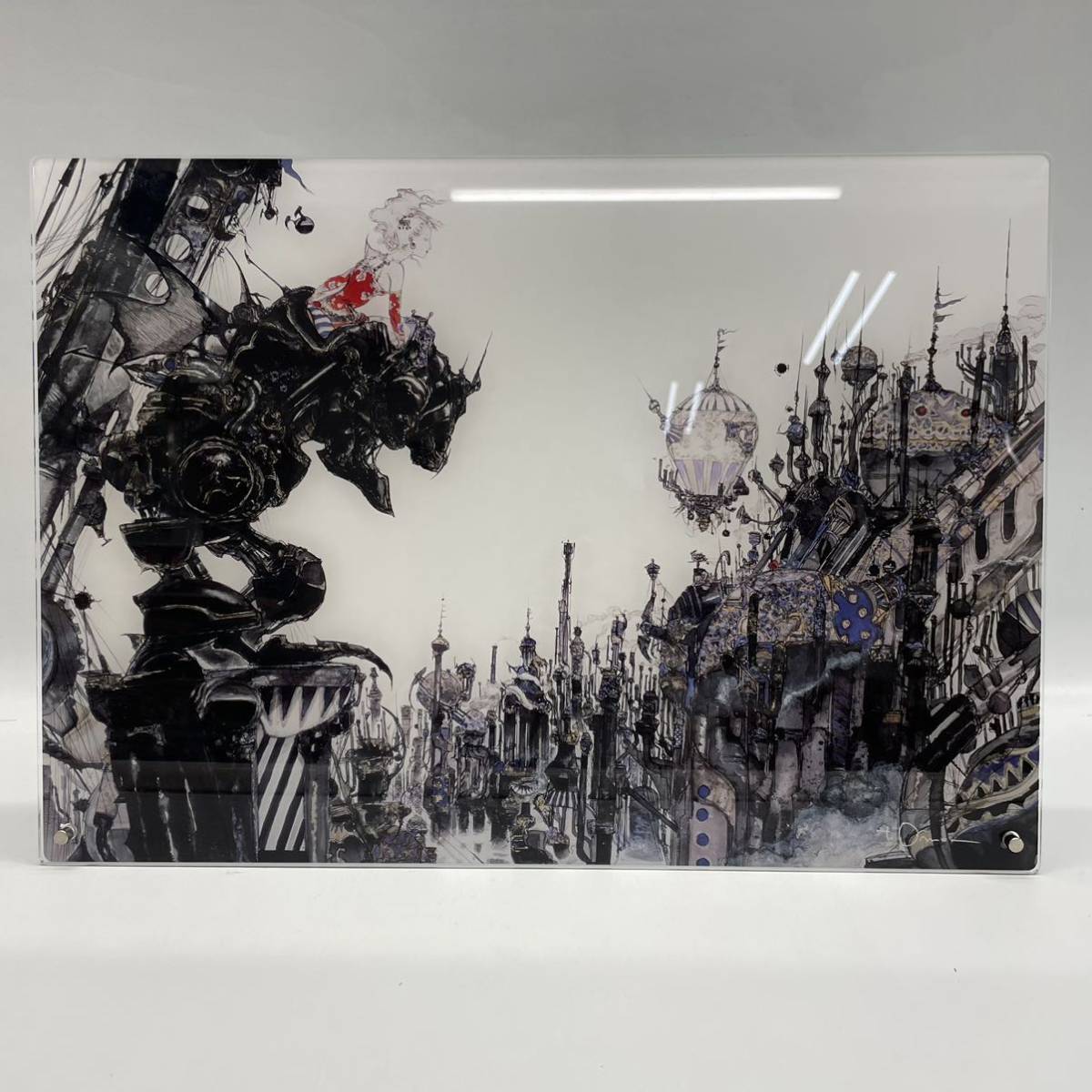 天野喜孝 A3 アクリルプレート 街 ファイナルファンタジーⅥ 天野喜孝