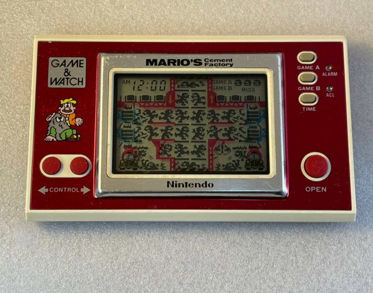 Yahoo!オークション - ゲームウォッチ マリオズセメントファクトリー