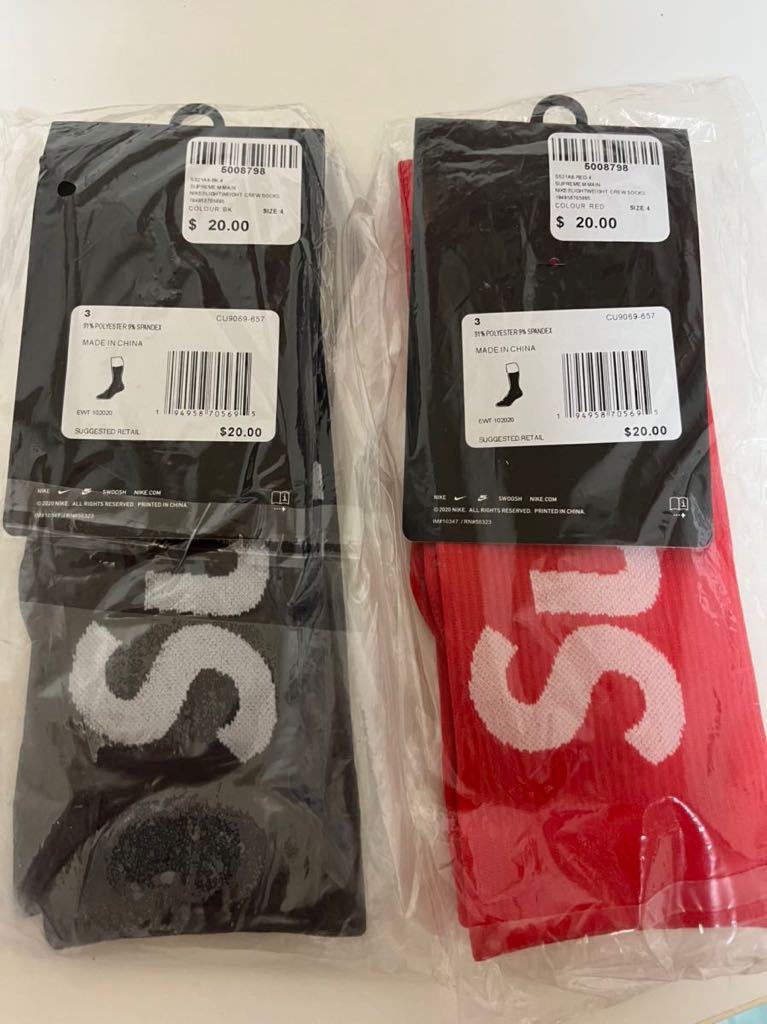 Supreme Nike Lightweight Crew Socks シュプリーム ナイキ クルー