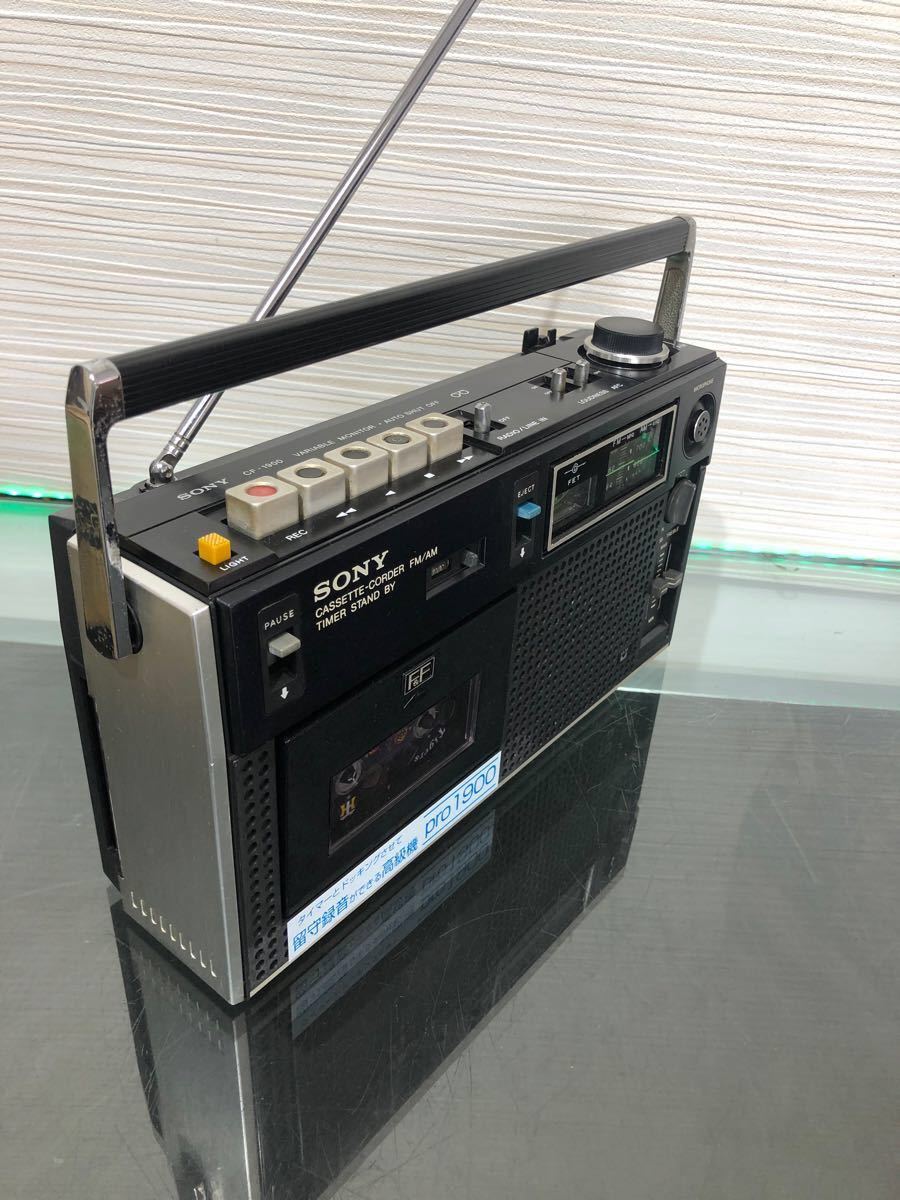 SONY CF-1900 F＆Fヘッドを搭載 スピーカー高級ラジオカセット