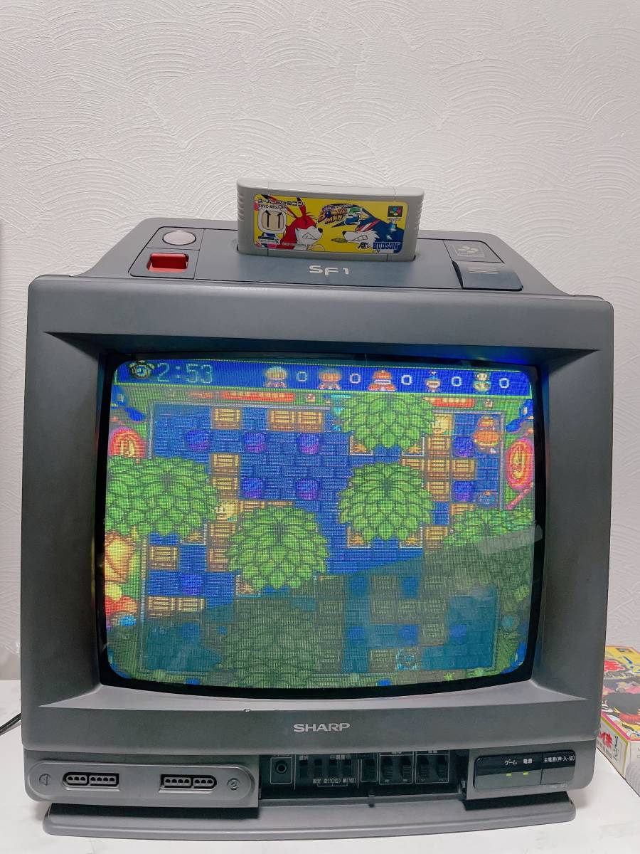 SHARP SHARP 14G-SF1 スーパーファミコン内蔵テレビ 14型＊現状品 14G