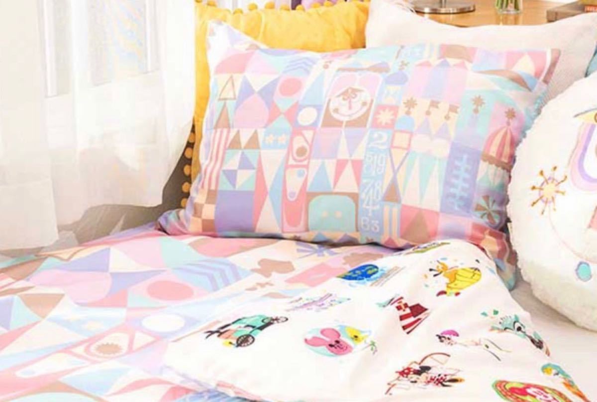 ディズニー スモールワールド 掛け布団カバー 枕カバー クッション