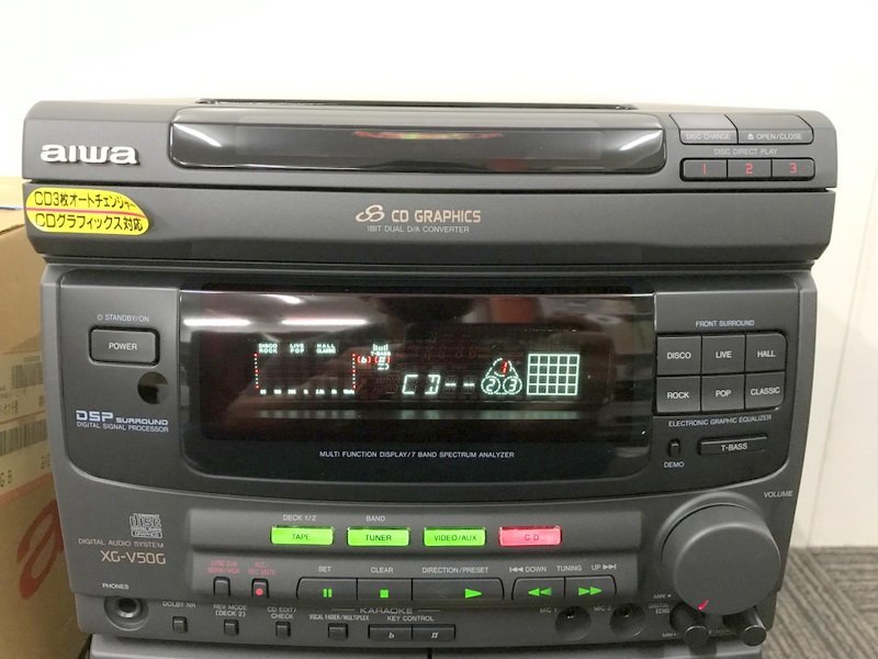 Yahoo!オークション - AIWA CX-NV50G XG-V50G CDカセットラジオコンポ