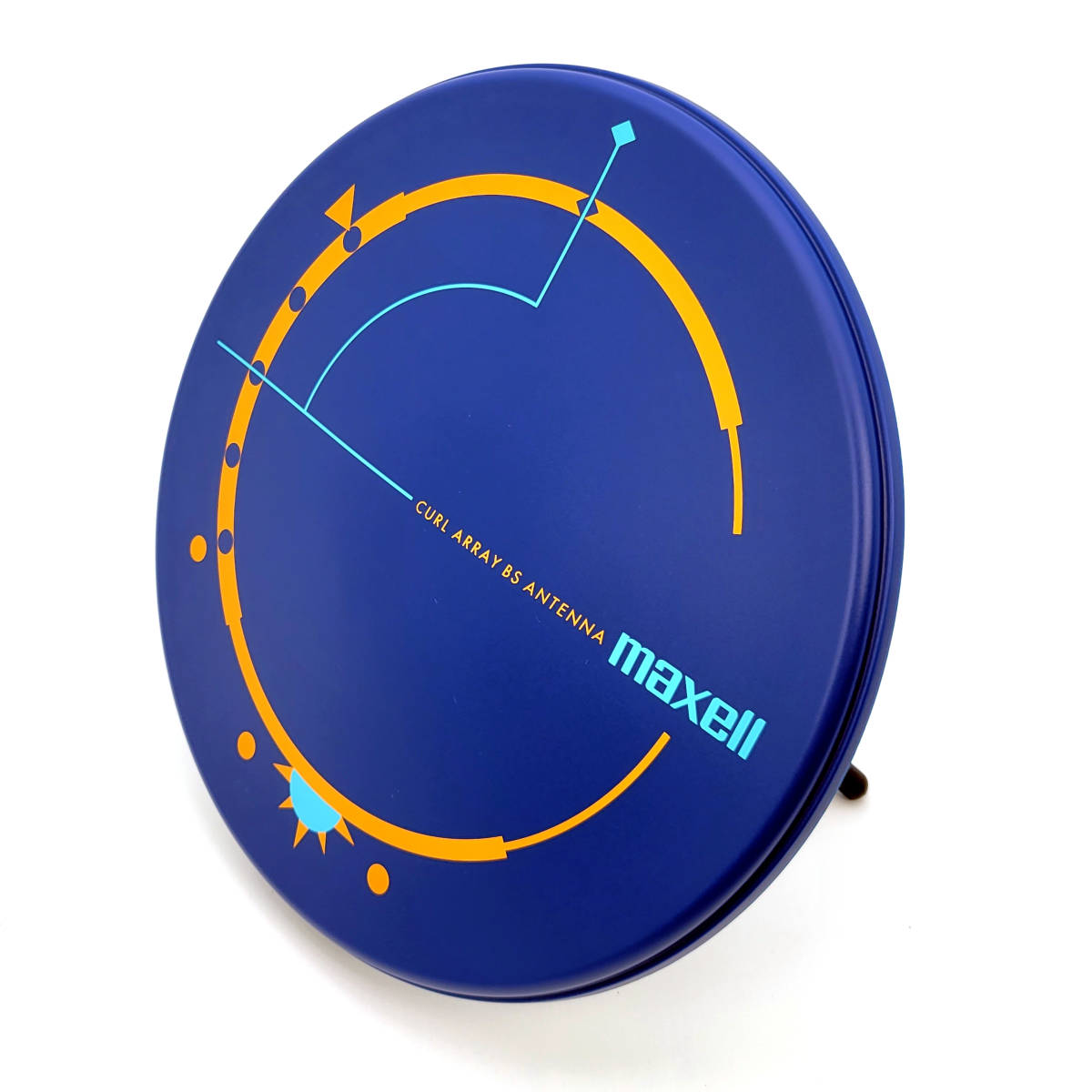 maxell アンテナ 青 円形 スタンド式 maxell アンテナ 青 円形