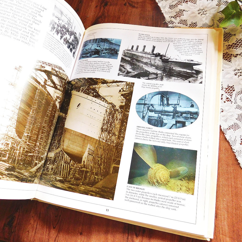 ゜+ 1912年 珍しい タイタニック号の古書 英国の古書 アンティーク訳