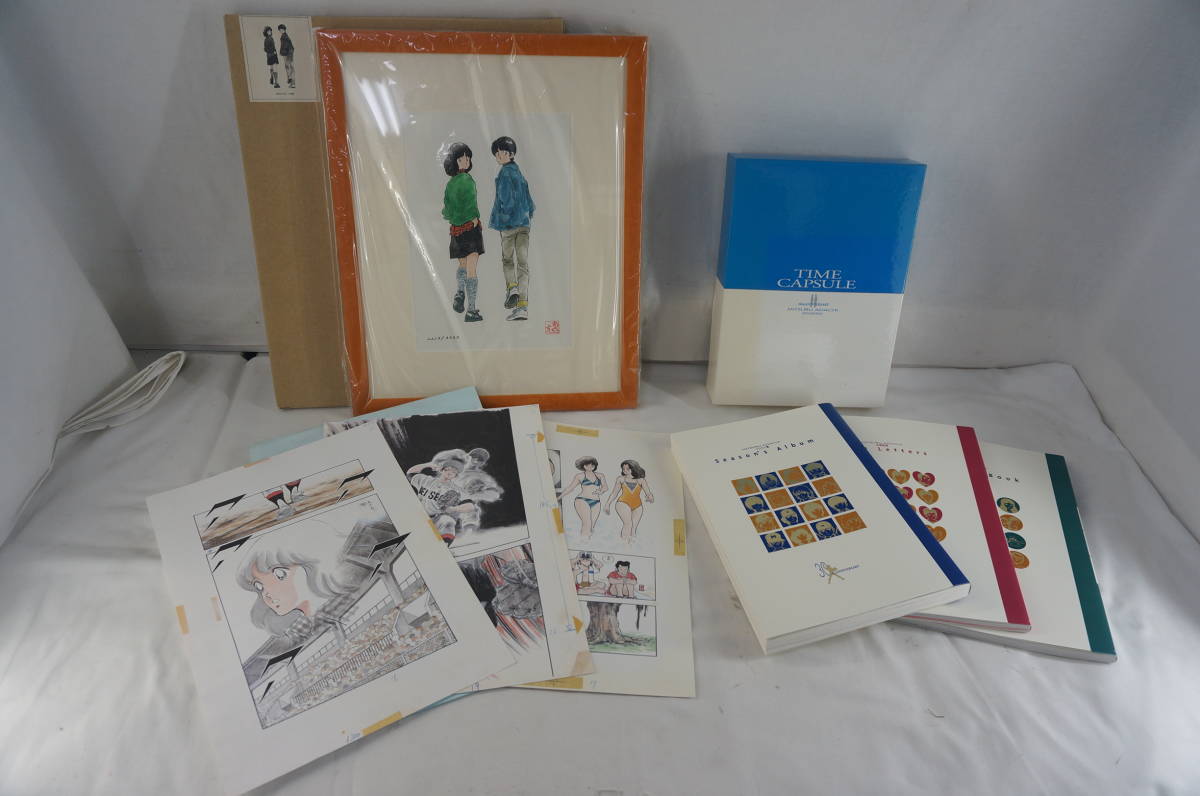 あだち充 画業30周年記念/TIME CAPSULE タッチ 特製複製原画 額付