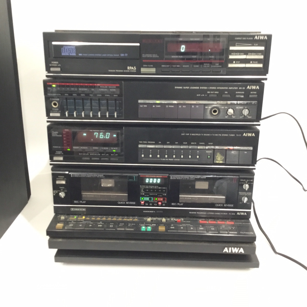 Yahoo!オークション - AIWA DX-77 MX-55 TX-77 FX-W55 RK-55 SX-V55 コ