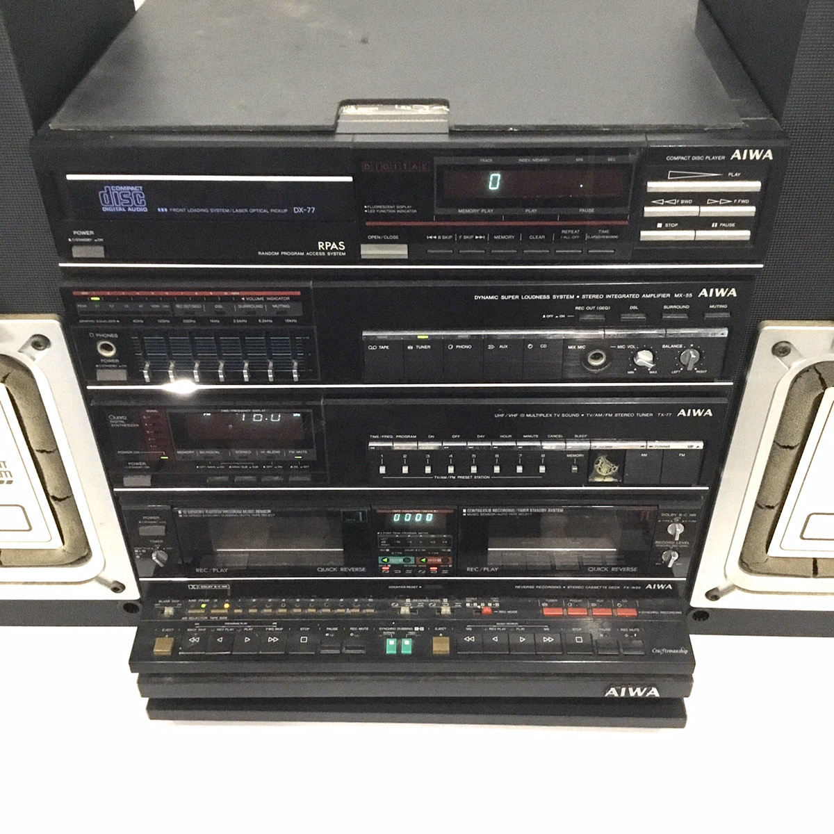 Yahoo!オークション - AIWA DX-77 MX-55 TX-77 FX-W55 RK-55 SX-V55 コ