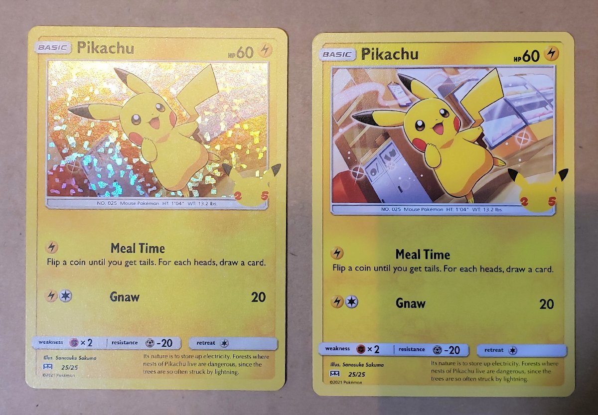 ARS10+】 ピカチュウ マクドナルド プロモ 2021 英語 ポケモン ARS10+