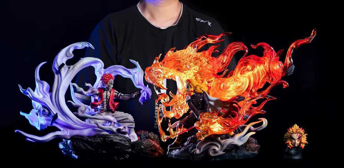 即購入可】鬼滅の刃 フィギュア 無限列車編 炎柱 煉獄杏寿郎 猗窩座