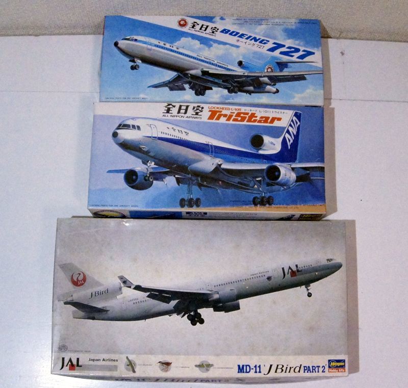 Yahoo!オークション - 1円 ハセガワ ANA 1/200 ボーイング 727 ロッキ