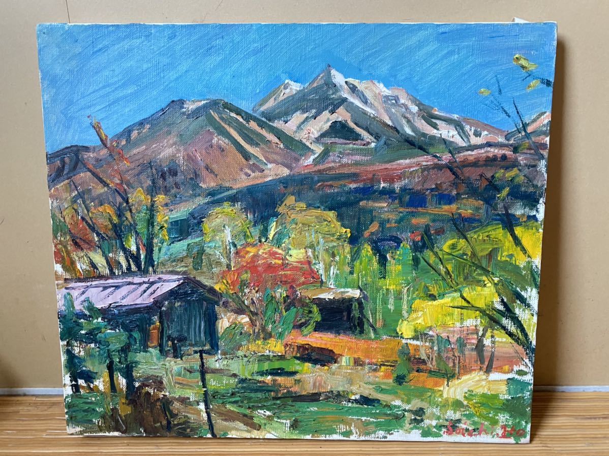 Yahoo!オークション - 伊藤鎗一 「 乗鞍高原 」 風景画 油彩 F10号 光