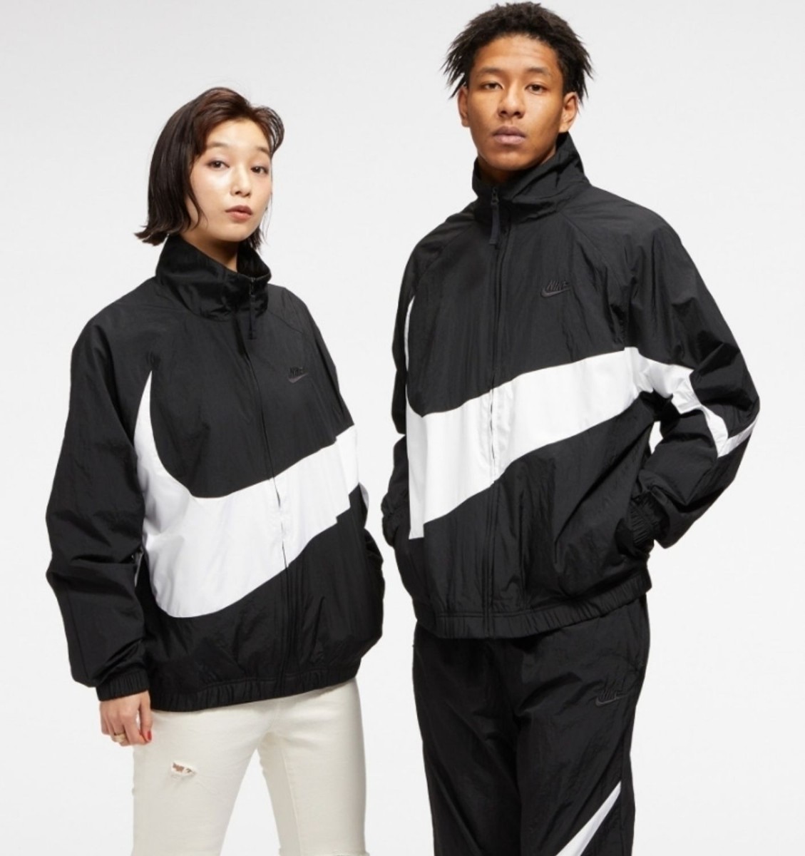 ナイキ ウーブンジャケット ビックスウッシュ スウォッシュ SWOOSH 黒