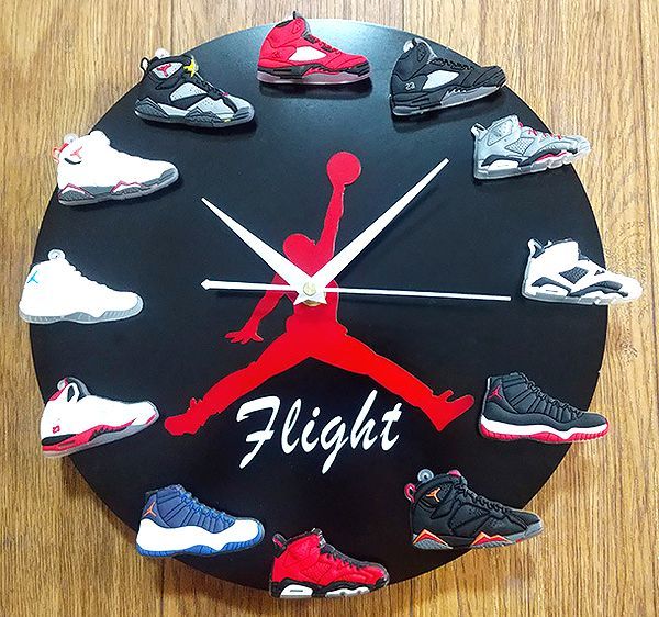Yahoo!オークション - エアジョーダン ジャンプマン掛け時計 黒 新品