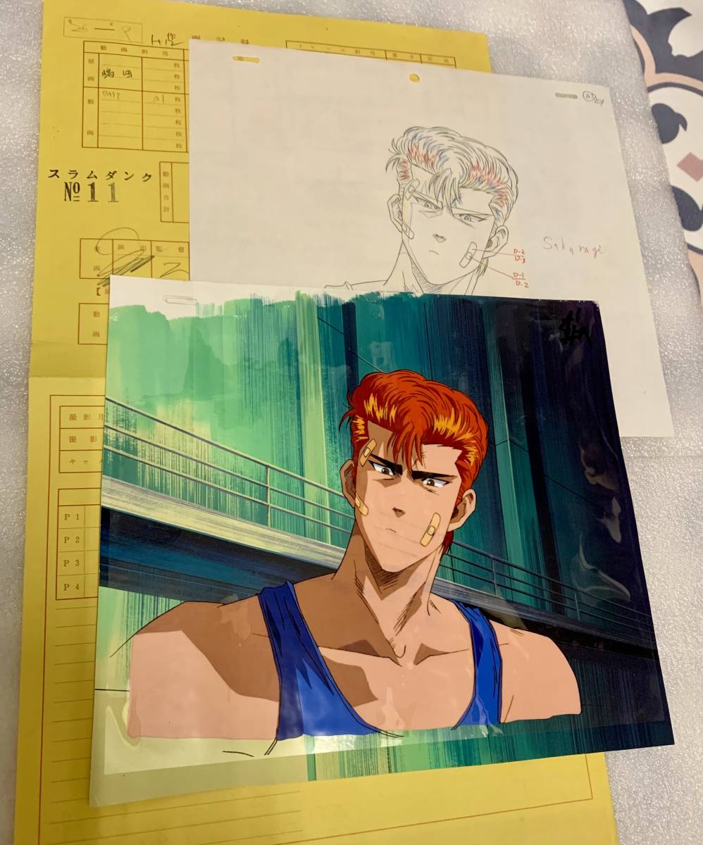 Yahoo!オークション - スラムダンク 桜木花道 セル画 原画 背景 作画記