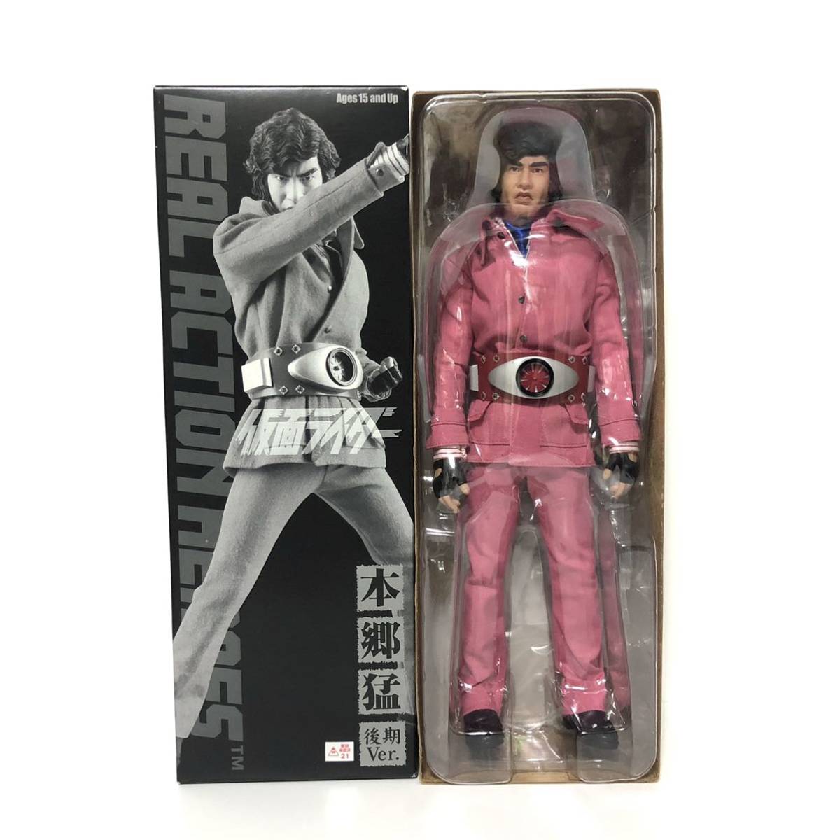 Yahoo!オークション - RAH 仮面ライダー 本郷猛 後期Ver. ピンクジャケ