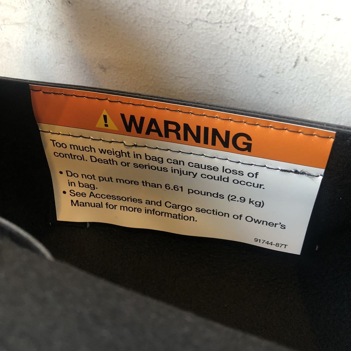 ハーレー純正 ツールバッグ ナックル パン ショベル スポーツスター